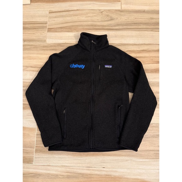 Patagonia Other - Patagonia Better Sweater Full Zip Fleece Jacket Mens Small Black Chewy Logo